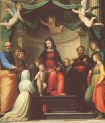 Fra Bartolommeo The Mystic Marriage of st Catherine of Siena,with Eight Saints (mk05) oil painting artist